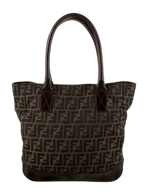 fendi zucca tote handbag